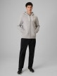 mini: Męska bluza dresowa rozpinana z kapturem 4F 4FRSS26TSWSM2950 - szara (5)