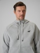 mini: Męska bluza dresowa rozpinana z kapturem 4F 4FRSS26TSWSM2974 - szara (4)