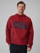  4F Męska bluza dresowa rozpinana z kapturem 4F 4FRSS26TSWSM2975  czerwona Czerwony