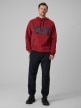 mini: Męska bluza dresowa rozpinana z kapturem 4F 4FRSS26TSWSM2975 - czerwona (2)