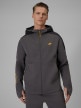  4F Męska bluza dresowa z kapturem 4F 4FWSS26TSWSM2130  szara Szary