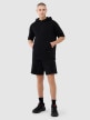 mini: Męska bluza dresowa z krótkim rękawem 4F 4FRSS25TSWSM2145 - czarna (3)