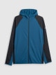 mini: Męska bluza trekkingowa z kapturem 4F 4FWSS26TFSWM640 - turkusowa (8)