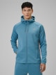  4F Męska bluza treningowa rozpinana z kapturem 4F 4FRSS26TFSWM0958  niebieska Niebieski