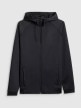 mini: Męska bluza treningowa rozpinana z kapturem 4F 4FWSS26TFSWM632 - czarna (7)