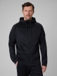 4F Męska bluza treningowa rozpinana z kapturem 4F 4FWSS26TFSWM632  czarna Czarny