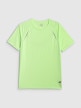 mini: Męska koszulka do biegania 4F 4FWSS26TFTSM1800 - limonkowa (9)