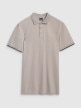  4F Męska koszulka polo 4F 4FRSS25TPTSM633  szara Szary