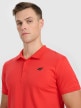 mini: Męska koszulka polo 4F 4FWMM00TPTSM367 - czerwona (4)