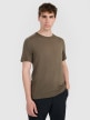 mini: Męska koszulka trekkingowa 4F 4FWAW25TFTSM1526 - oliwkowa (1)