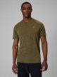 mini: Męska koszulka trekkingowa z wełną merino 4F 4FWSS26TFTSM1798 - khaki (1)