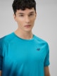 mini: Męska koszulka treningowa 4F 4FRSS26TFTSM2341 - turkusowa (4)