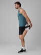 mini: Męska koszulka treningowa bez rękawów 4F 4FRSS26TFSLM1109 - turkusowa (3)