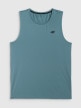 mini: Męska koszulka treningowa bez rękawów 4F 4FRSS26TFSLM1109 - turkusowa (6)