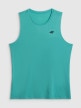 mini: Męska koszulka treningowa bez rękawów 4F 4FWSS26TFSLM0744 - miętowa (8)