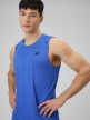 mini: Męska koszulka treningowa bez rękawów 4F 4FWSS26TFSLM0744 - niebieska (3)