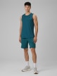 mini: Męska koszulka treningowa bez rękawów 4F 4FWSS26TFSLM0744 - turkusowa (5)