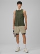 mini: Męska koszulka treningowa bez rękawów 4F 4FWSS26TFSLM0877 - khaki (8)