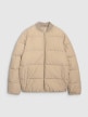 mini: Męska kurtka puchowa pikowana 4F 4FWAW25TDJAM0709 - beżowa (8)