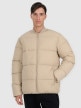  4F Męska kurtka puchowa pikowana 4F 4FWAW25TDJAM0709  beżowa Beżowy