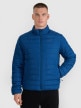  4F Męska kurtka puchowa pikowana 4F 4FWAW25TDJAM597  niebieska Niebieski