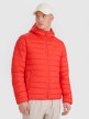 mini: Męska kurtka puchowa pikowana 4F 4FWAW25TDJAM598 - czerwona (9)