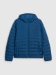  4F Męska kurtka puchowa pikowana 4F 4FWAW25TDJAM598  niebieska Niebieski