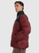 mini: Męska kurtka puchowa pikowana 4F 4FWAW25TDJAM601 - bordowa (3)