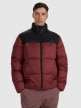  4F Męska kurtka puchowa pikowana 4F 4FWAW25TDJAM601  bordowa Bordowy