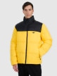  4F Męska kurtka puchowa pikowana 4F 4FWAW25TDJAM601  żółta żółty
