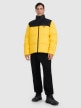 mini: Męska kurtka puchowa pikowana 4F 4FWAW25TDJAM601 - żółta (8)