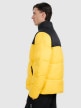 mini: Męska kurtka puchowa pikowana 4F 4FWAW25TDJAM601 - żółta (3)