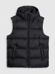 mini: Męski bezrękawnik pikowany z puchem naturalnym 4F 4FWAW25TVJAM228 - czarny (11)