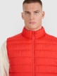 mini: Męski bezrękawnik puchowy 4F 4FWAW25TVJAM224 - czerwony (4)