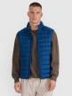  4F Męski bezrękawnik puchowy 4F 4FWAW25TVJAM224  niebieski Ciemny granat