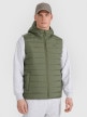  4F Męski bezrękawnik puchowy pikowany 4F 4FWAW25TVJAM225  oliwkowy Khaki