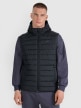 mini: Męski bezrękawnik puchowy pikowany 4F 4FWAW25TVJAM225 - czarny (1)