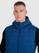 mini: Męski bezrękawnik puchowy pikowany 4F 4FWAW25TVJAM225 - niebieski (3)
