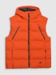 mini: Męski bezrękawnik puchowy pikowany 4F 4FWAW25TVJAM226 - pomarańczowy (8)