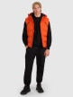 mini: Męski bezrękawnik puchowy pikowany 4F 4FWAW25TVJAM226 - pomarańczowy (2)