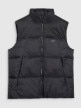 mini: Męski bezrękawnik puchowy pikowany 4F 4FWAW25TVJAM229 - czarny (8)