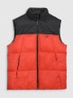 mini: Męski bezrękawnik puchowy pikowany 4F 4FWAW25TVJAM229 - czerwony (8)