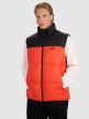 mini: Męski bezrękawnik puchowy pikowany 4F 4FWAW25TVJAM229 - czerwony (1)