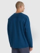 mini: Męski longsleeve basic 4F 4FWAW25TLONM474 - granatowy (5)