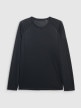 mini: Męski longsleeve do biegania 4F 4FWAW25TFLOM413 - czarny (8)