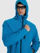 mini: Męski softshell rozpinany z kapturem 4F 4FRAW25TSOFM506 - niebieski (6)