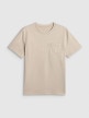 mini: Męski t-shirt basic 4F 4FRSS26TTSHM3637 - beżowy (7)