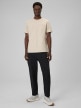 mini: Męski t-shirt basic 4F 4FRSS26TTSHM3637 - beżowy (5)