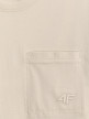 mini: Męski t-shirt basic 4F 4FRSS26TTSHM3637 - beżowy (8)