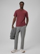 mini: Męski t-shirt basic 4F 4FRSS26TTSHM3637 - burgundowy (2)